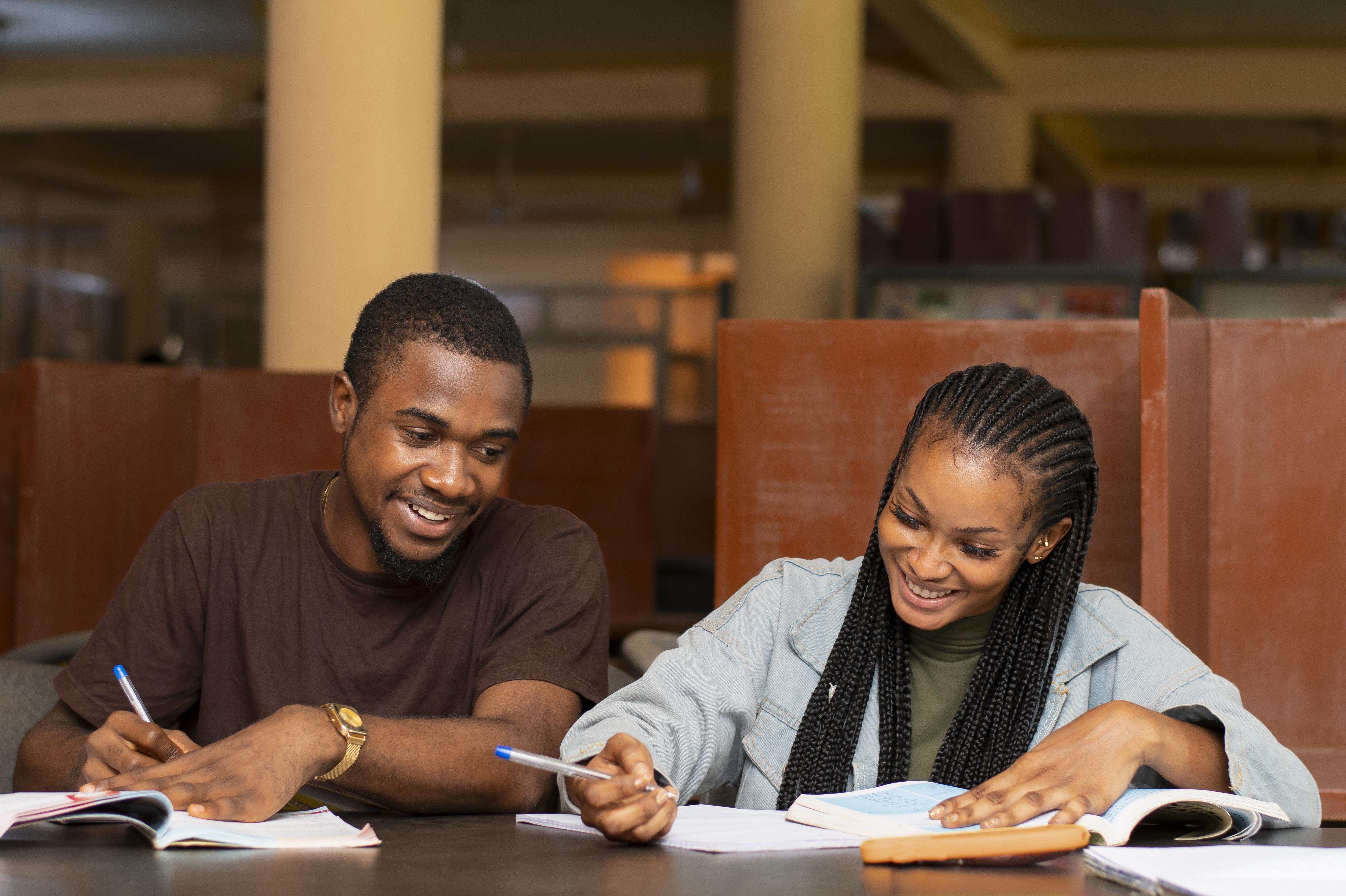 Students consulting